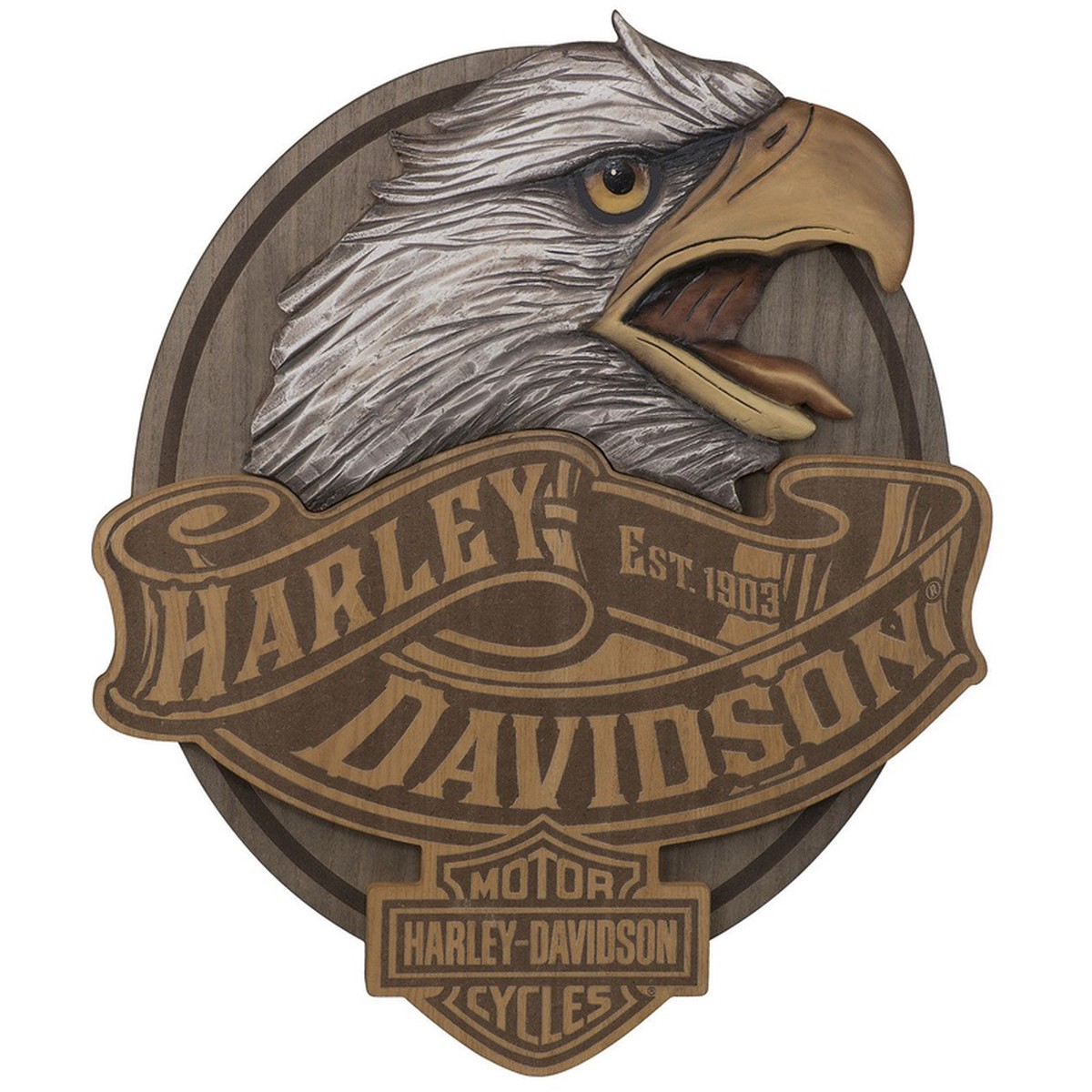Harley Davidson Sign - Carved Eagle Pub Sign