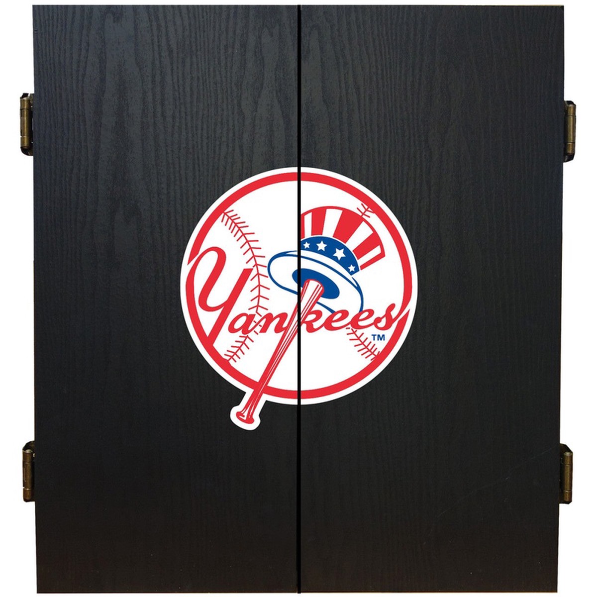 New York Yankees Dartboard Cabinet Set Fan's Choice