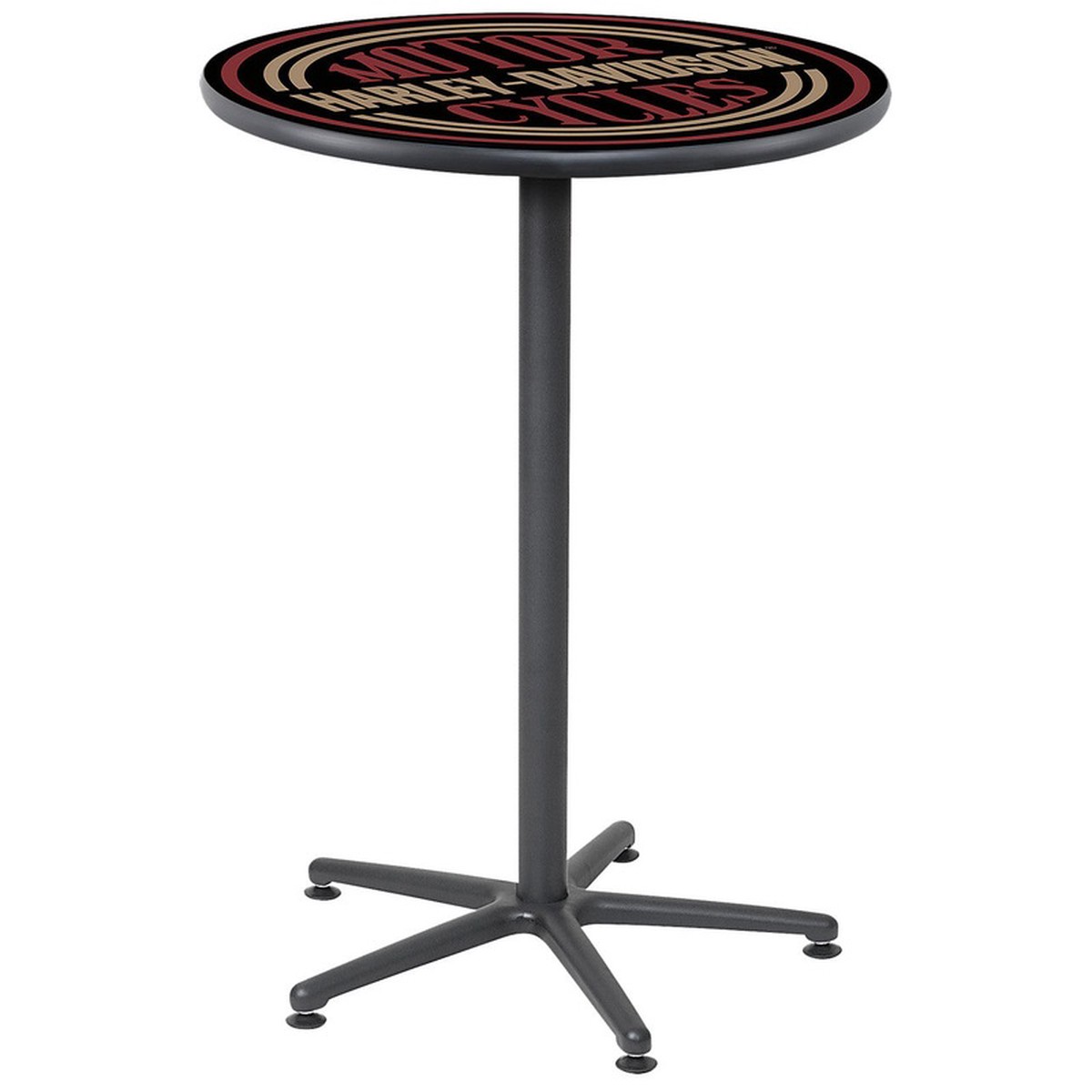 Harley Davidson Pub Table - Circle Logo Cafe Table