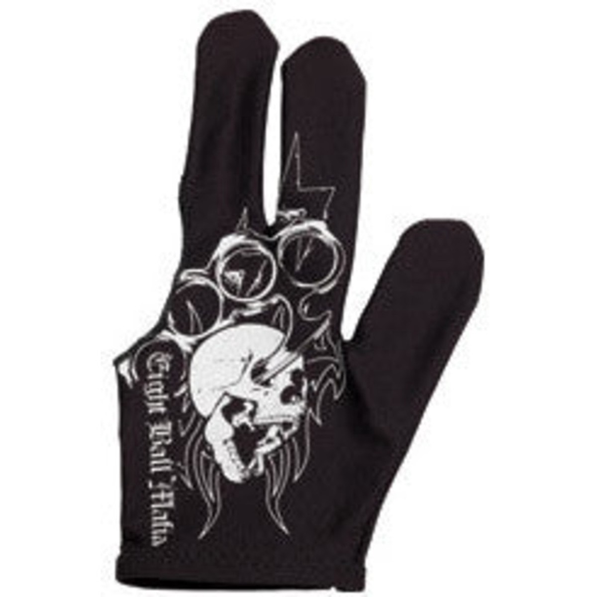 Eight Ball Mafia BGLEBM01 Tribal Skull Glove - Left Bridge Hand