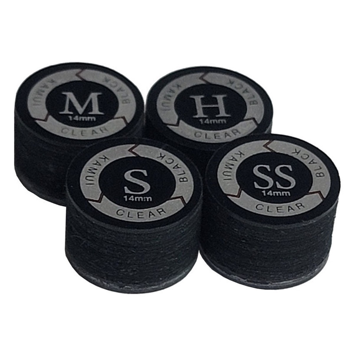 Kamui Clear Black Laminated Leather Pool Cue Tips