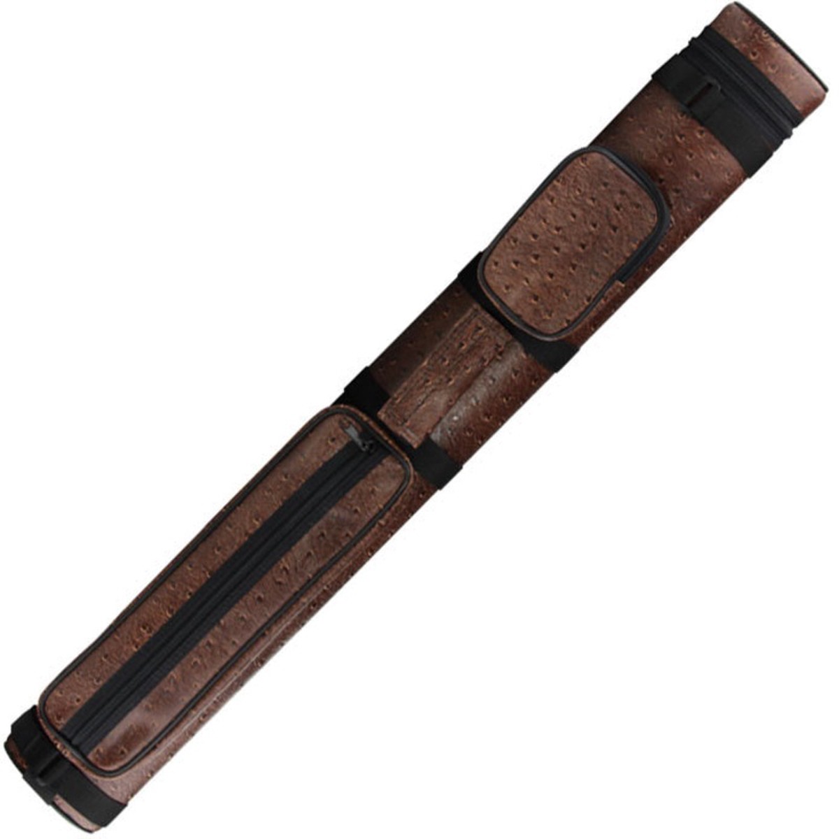 Ozone Pool Cue Case - Tube 2 Butt/2 Shaft - Brown