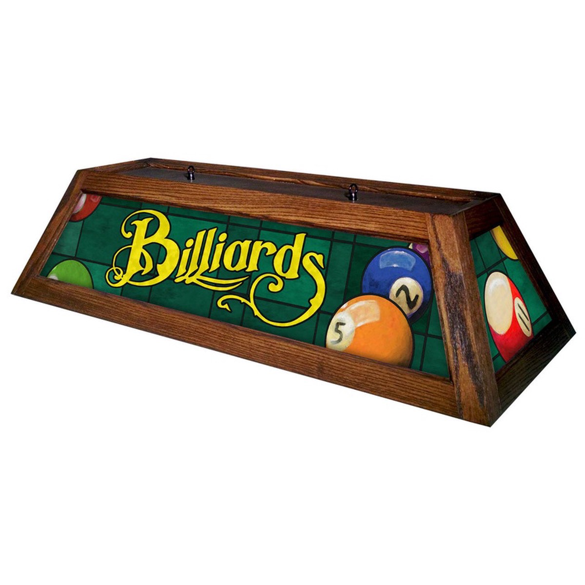Classic Green Billiards Pool Table Light Mahogany Stain