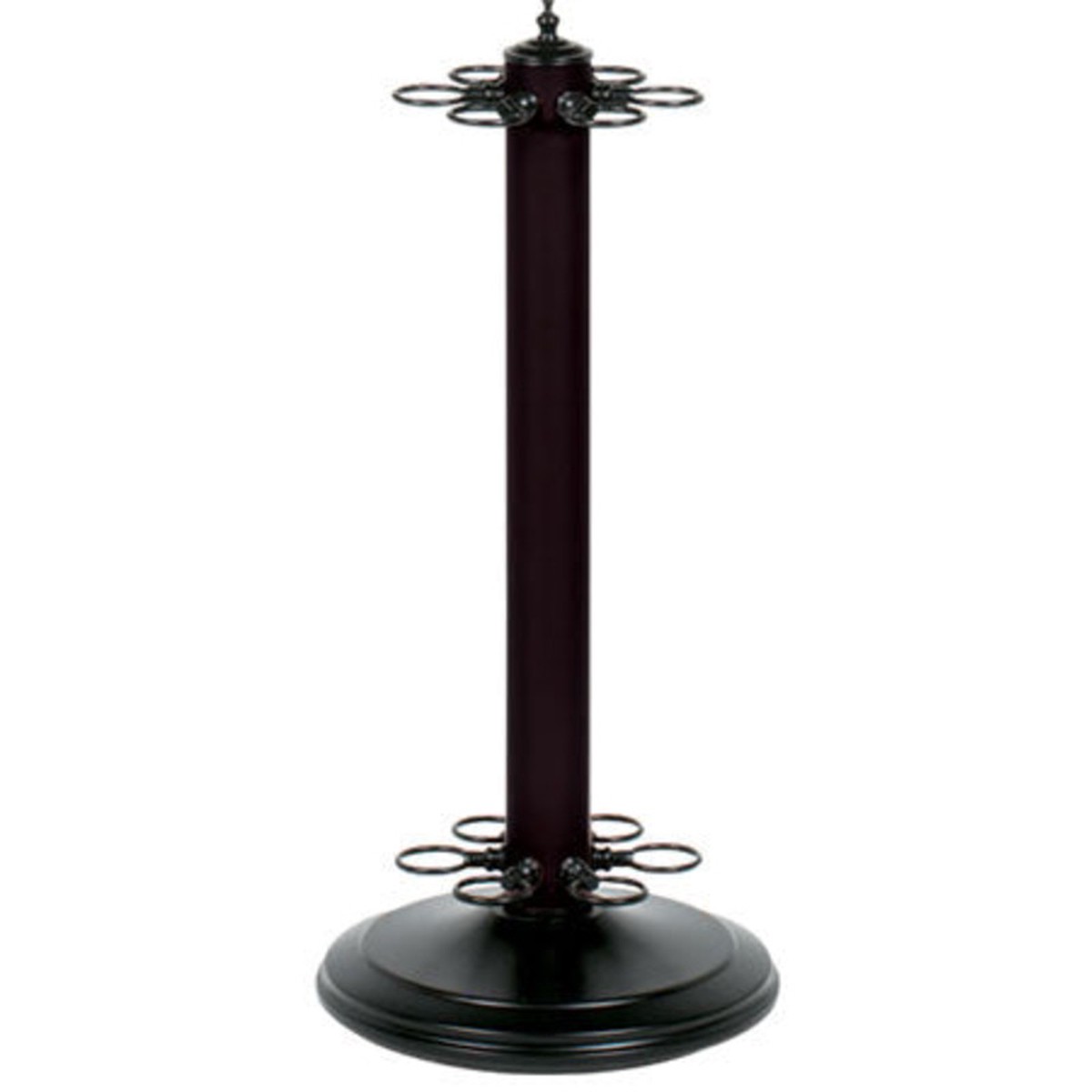Metal Pool Cue Floor Rack Black