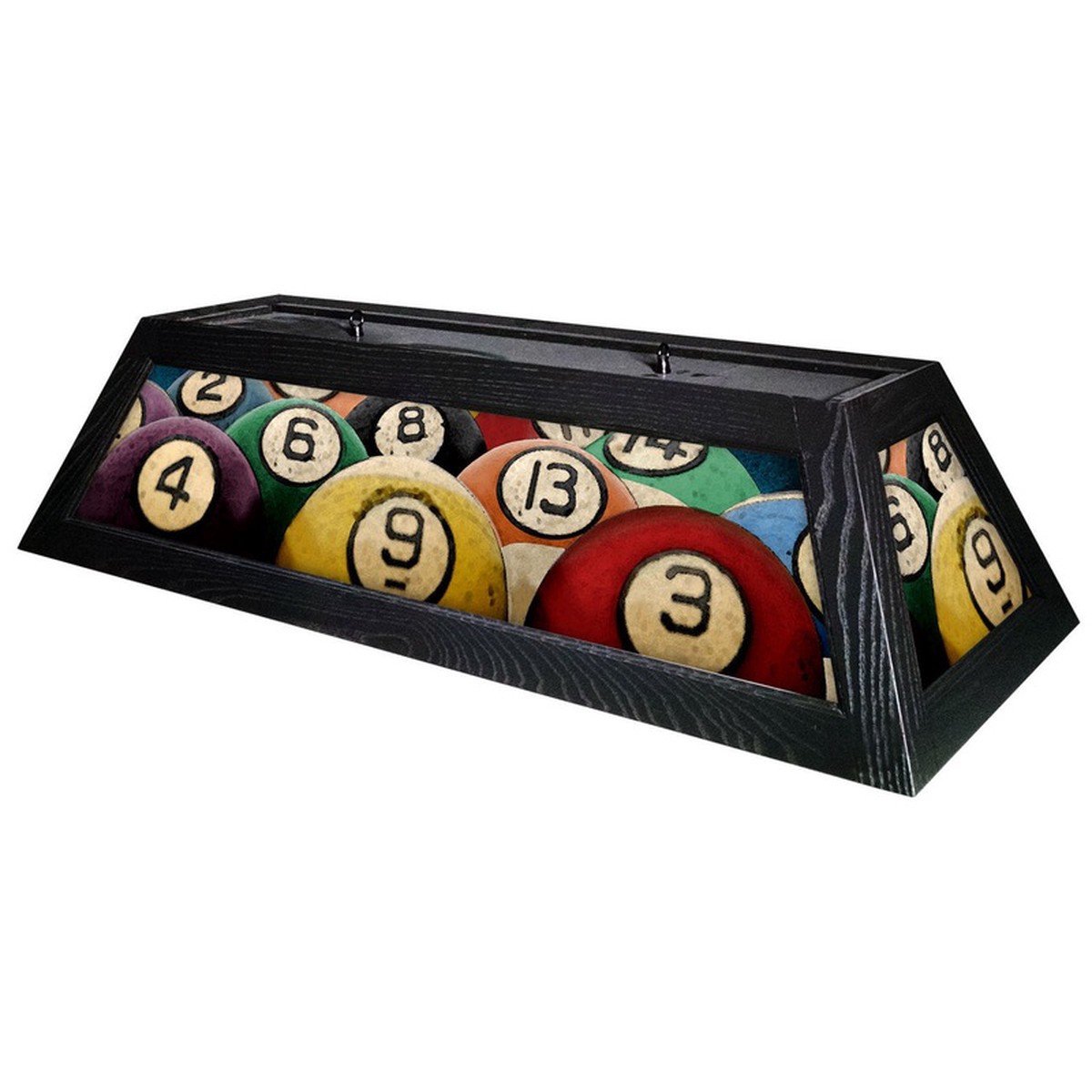 Rack Em Up Pool Table Light Black Stain