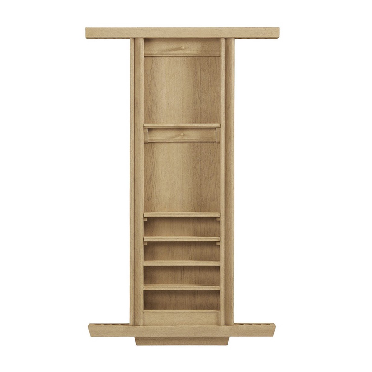 American Heritage Port Royal Wall Mount 8 Cue Rack - White Oak