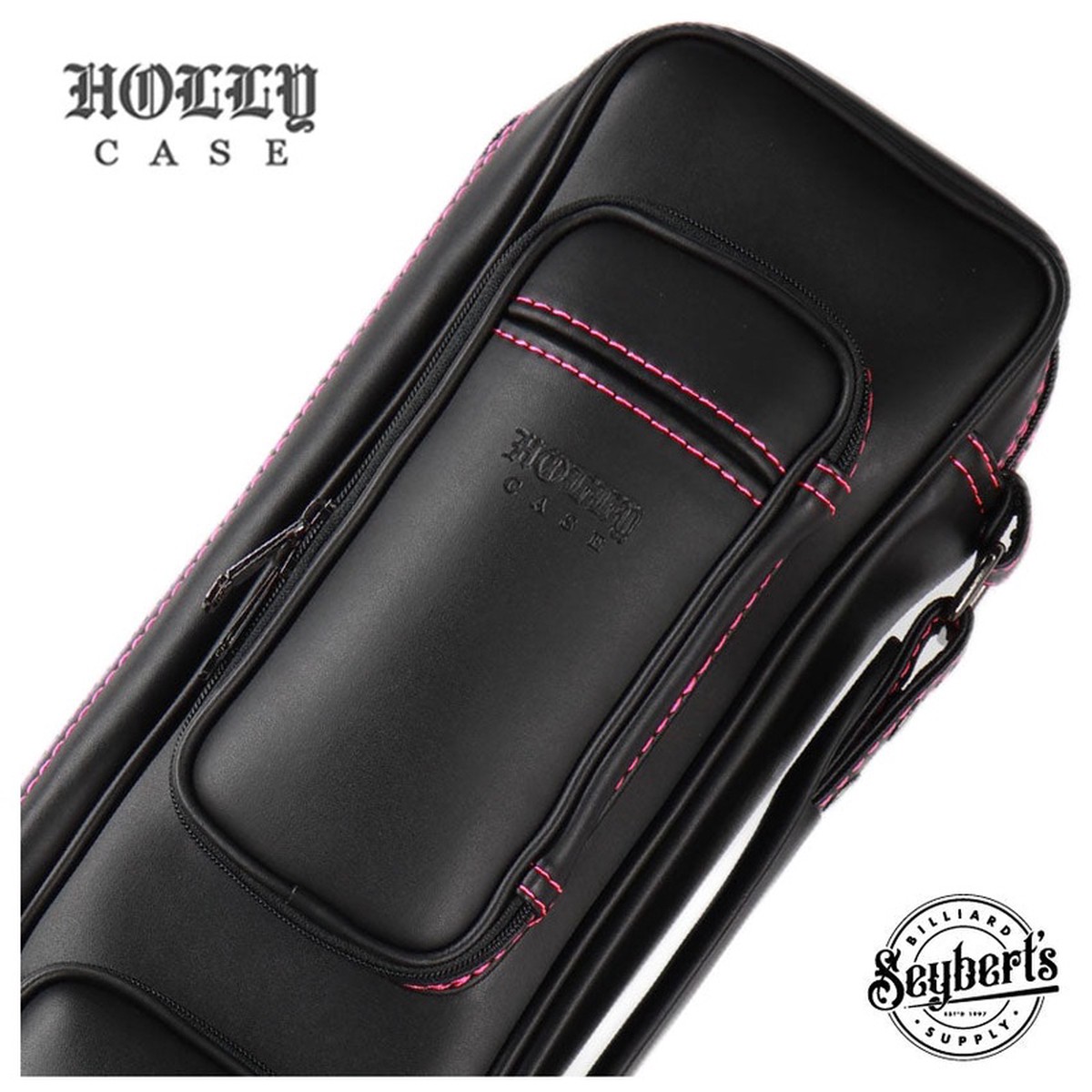Holly Butterfly Stitched Pink 35 Pool Cue Case - BTF35P