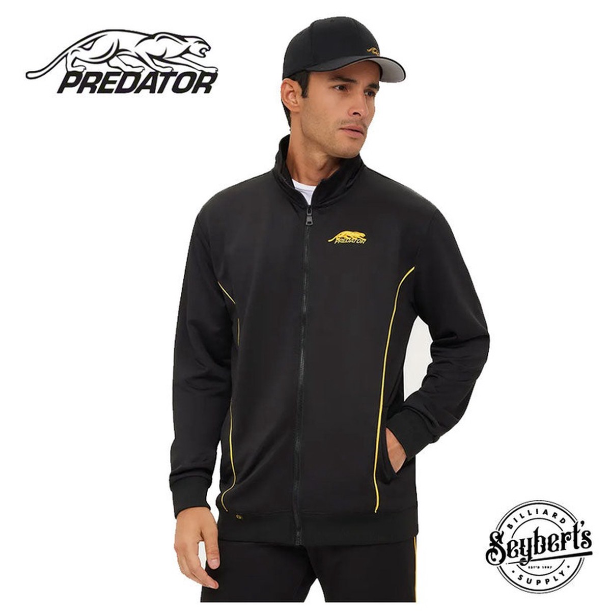 Predator Black W/ Yellow Cat Logo Jacket