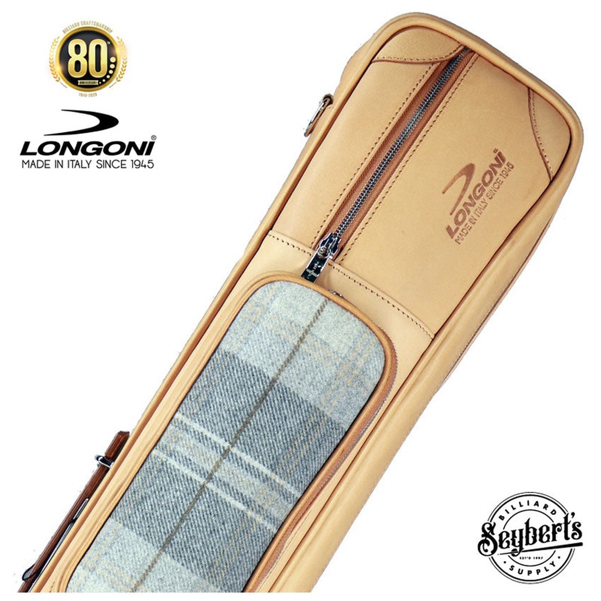 Longoni Fodero Giotto Whiskey 48 Soft Pool Cue Case - LG6472
