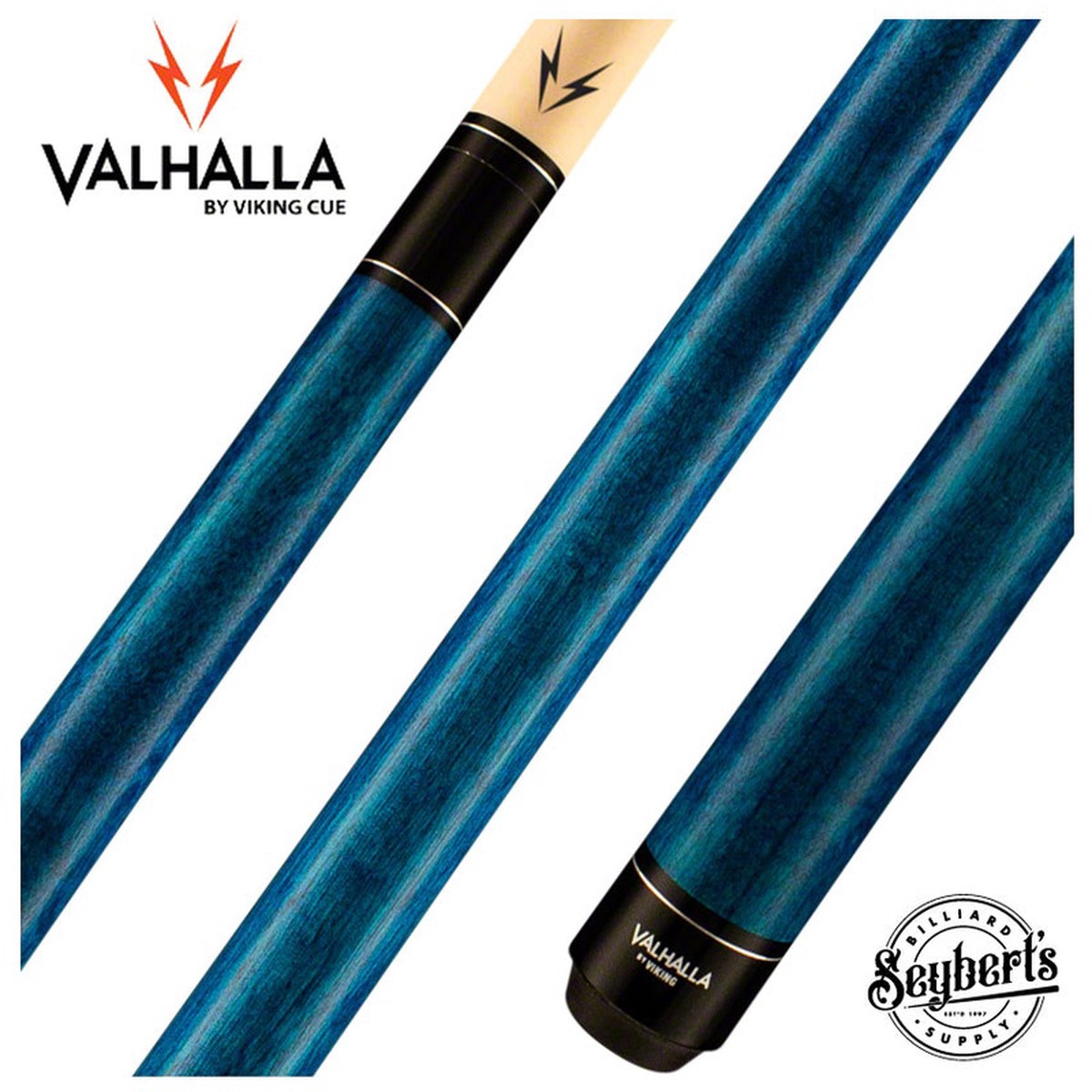 Valhalla Series VA103 Blue Pool Cue No-Wrap