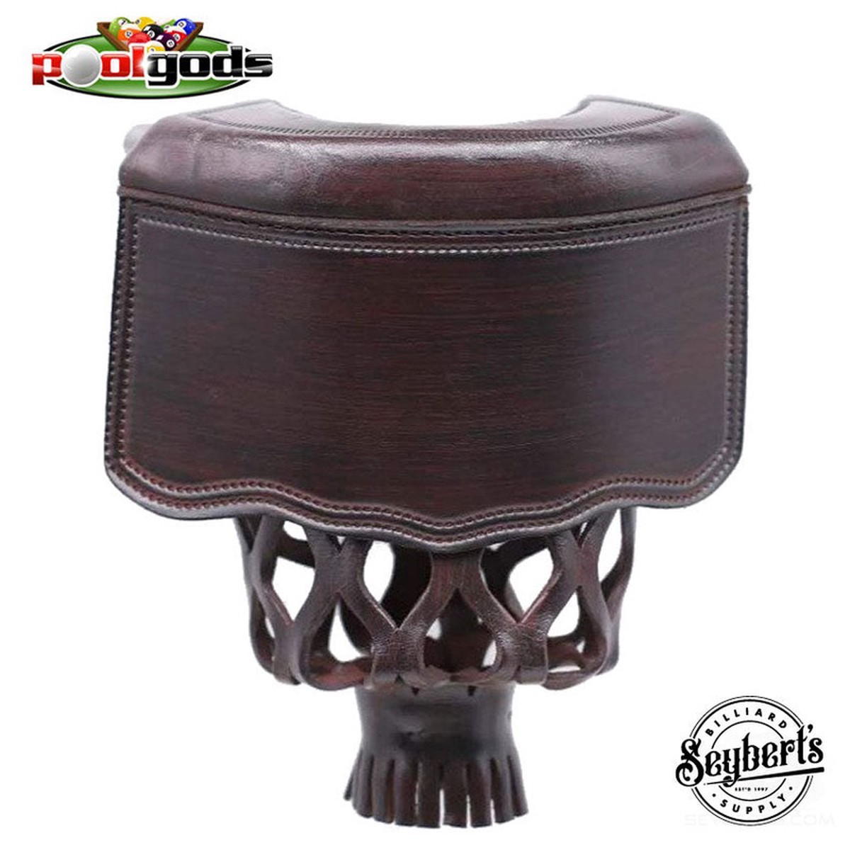 Wood Brush Leather Classic Shield Pool Table Pocket