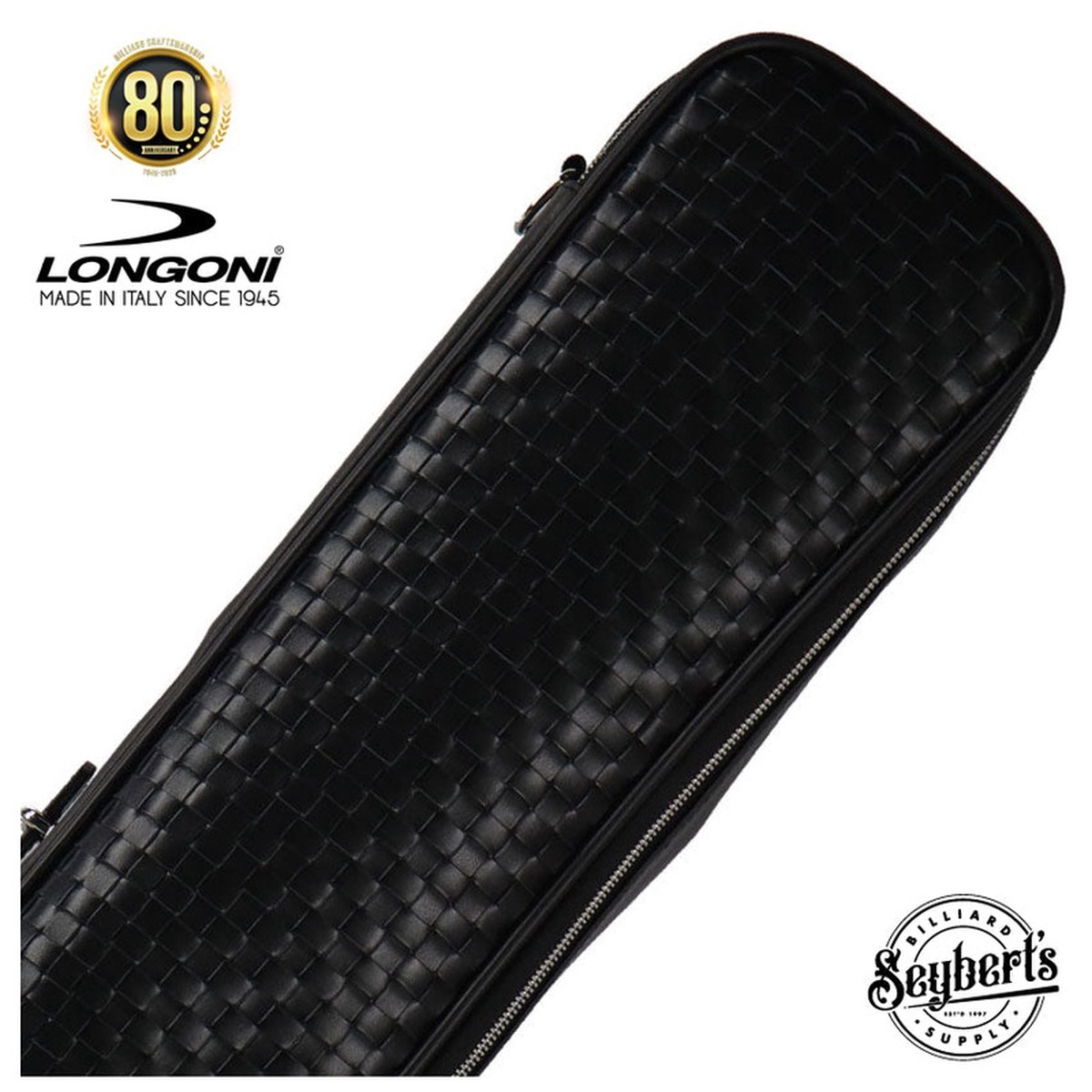 Longoni Fodero Giotto Doge Black 24 Soft Pool Cue Case - LG6453