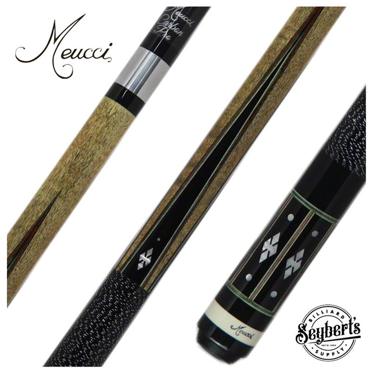 Meucci Hi-Pro Pool Cue with Carbon Shaft - HP01