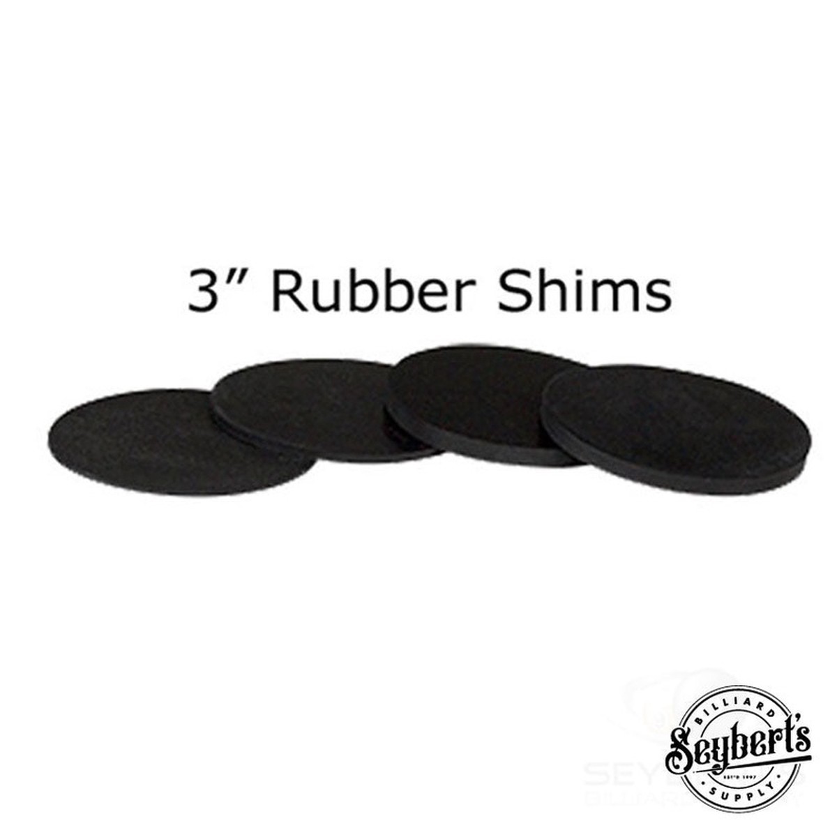 3 Rubber Pool Table Leg Shims