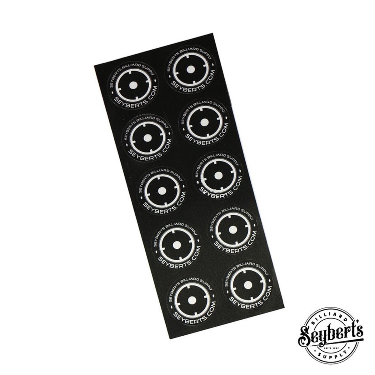 Seyberts Pool Table Spots - Sheet of Ten