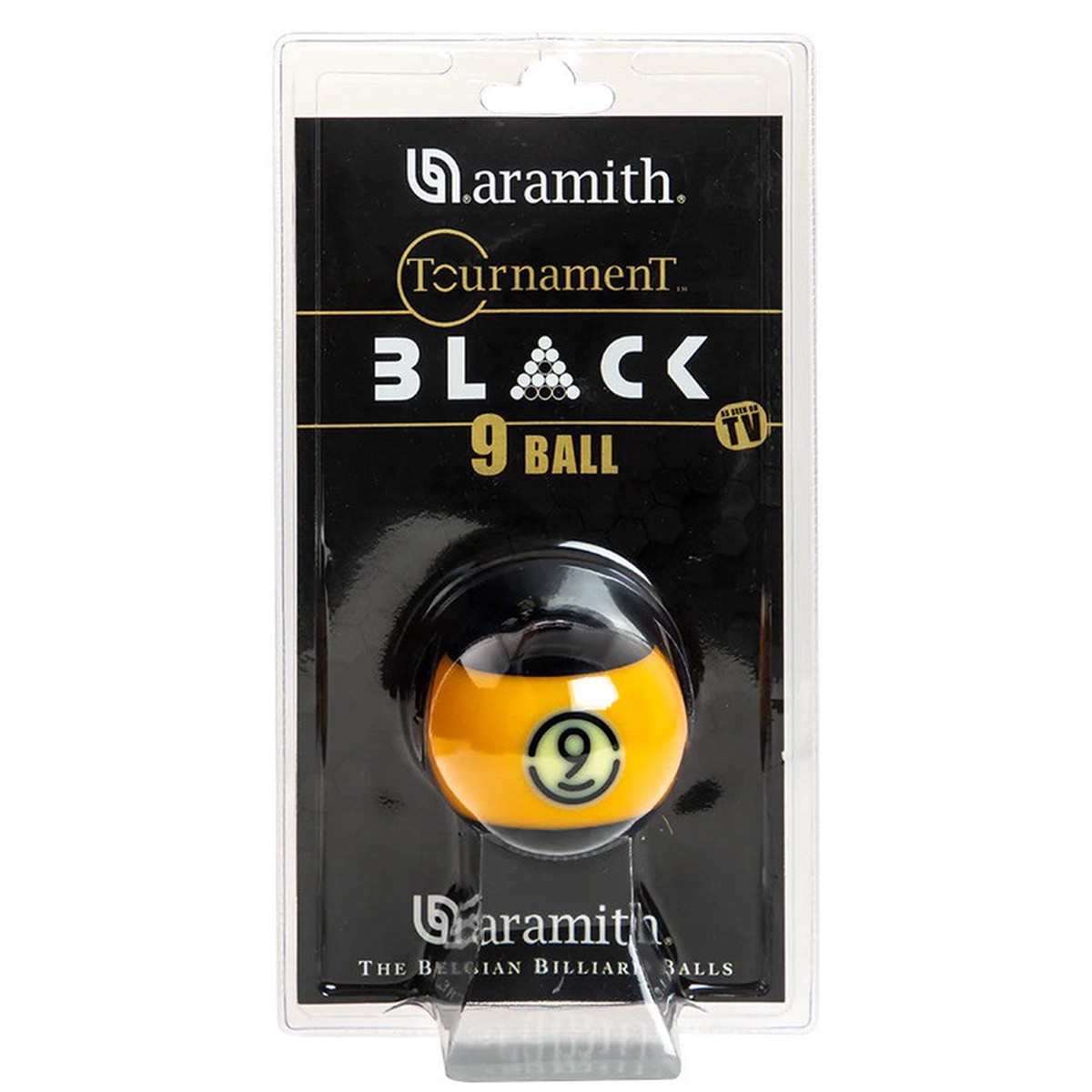 Aramith 2-1/4 #09 Ball Duramith 57.2MM TV Black Blister Pack