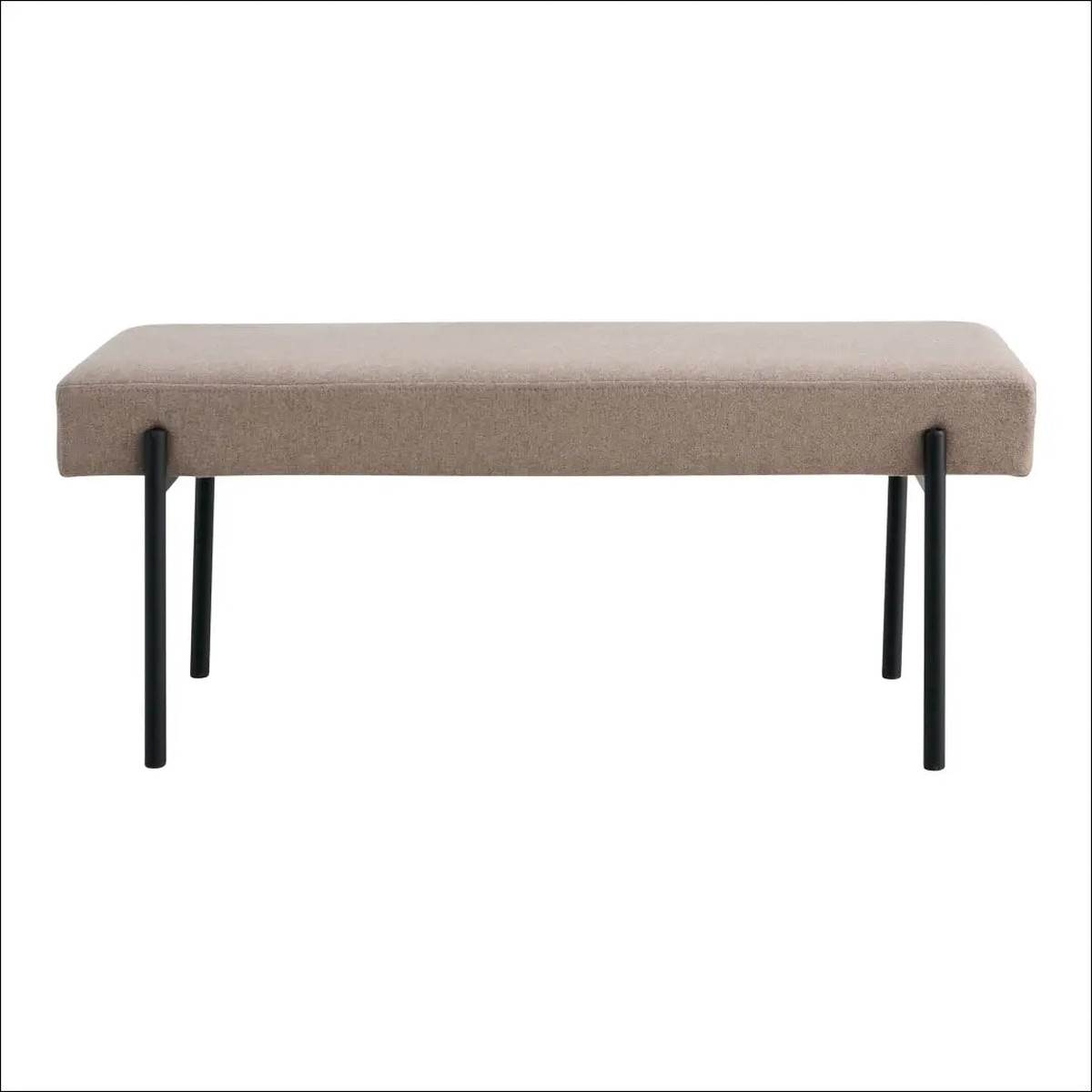 Suoliukas, akmens mass, juodos kojos, 100x36x42,5 cm, RD254