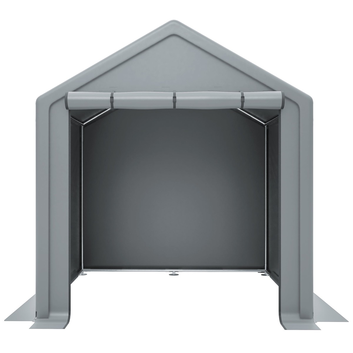 Tool Shed 190x170x200cm, Bicycle Garage, Storage Tent, Dark Gray