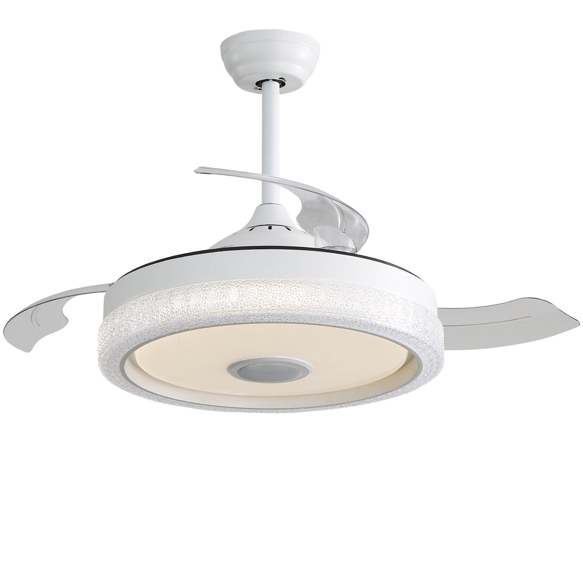 42-inch Ceiling Fan, Multi-Colored 32W LED Light & DC Motor, ABS Blades