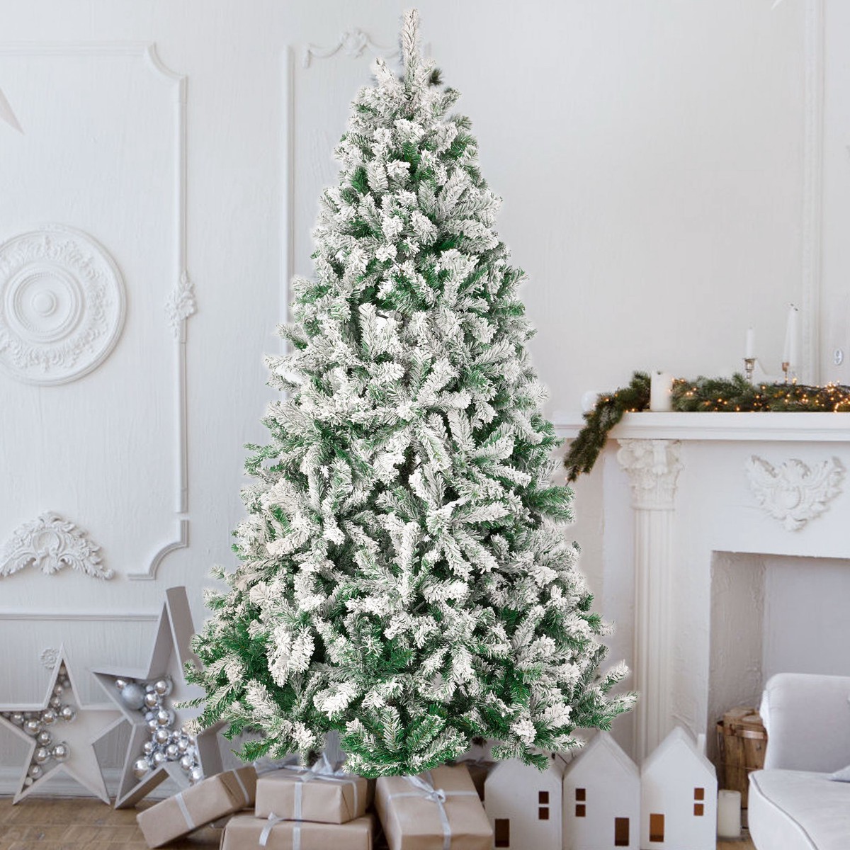 Artificial Christmas Tree 180cm, 989 Tips, Metal Stand, 100% PVC